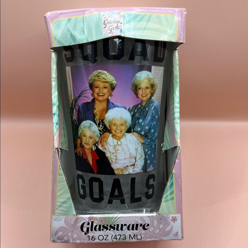 Golden Girls Squad Goals Glass new in Package
